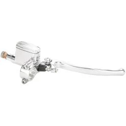Seventies 1 Inch Master Cylinder - Polished Aluminum -Motorcycle Equipment Store 008330 kustom tech seventies 1 inch master cylinder aluminum 1