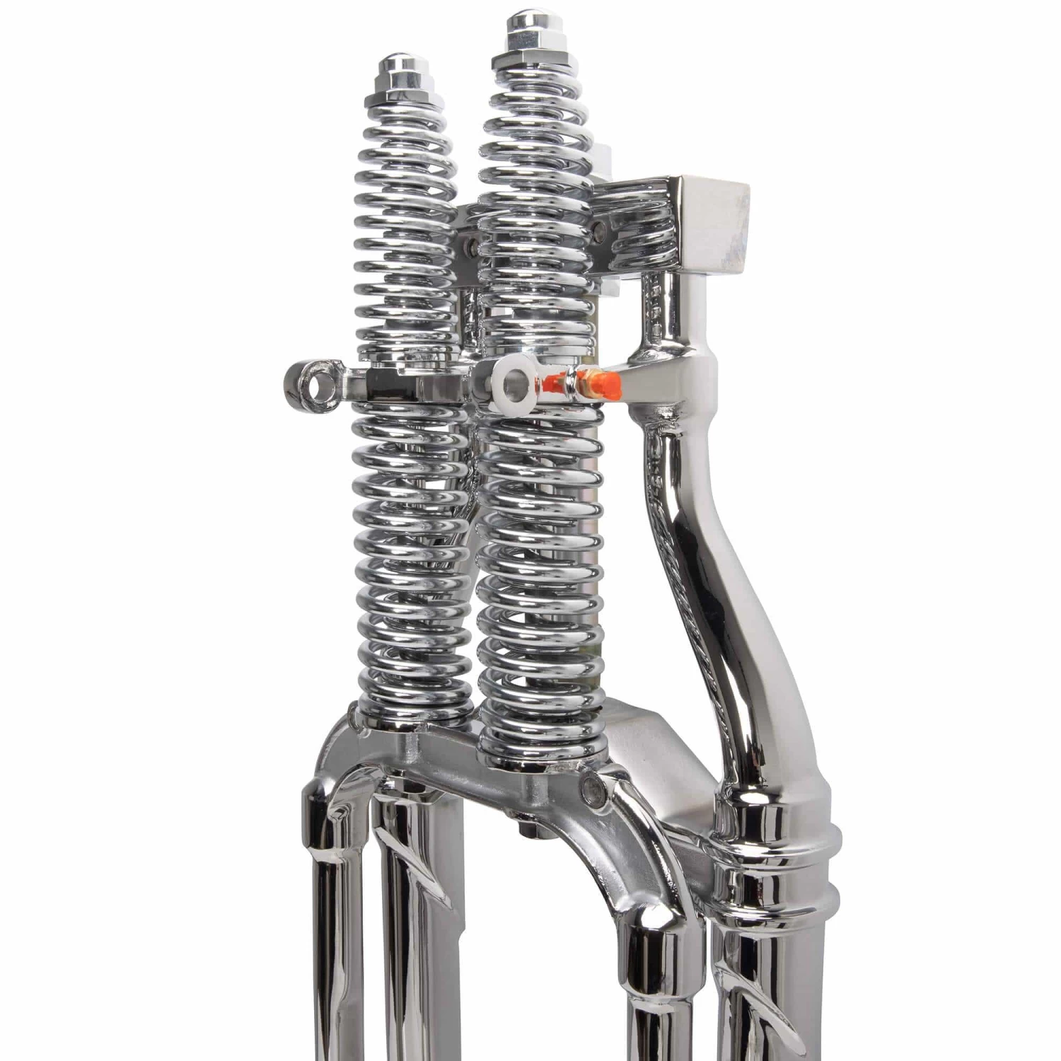 Hardbody Antique Style Springer Front End - 2 Inch Under Length - Chrome 5 Hardbody Antique Style Springer Front End - 2 Inch Under Length - Chrome - Image 5