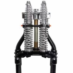 Hardbody Antique Style Springer Front End - 2 Inch Under Length - Black -Motorcycle Equipment Store 011520 Mid USA Hardbody Antique Style Springer Front End 2 Inch Under Length Black 2