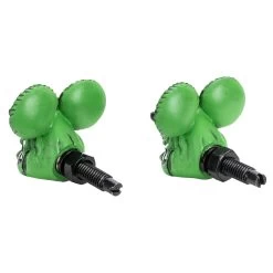 Rat Fink Head License Plate Bolts - Green -Motorcycle Equipment Store 012379 Mooneyes Rat Fink Head License Plate Bolts Green 4