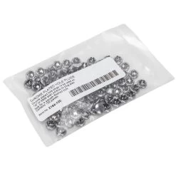 #2164-100 1/4 Inch (6mm) Chrome Allen Head Bolt Hole Plugs 100 Pack