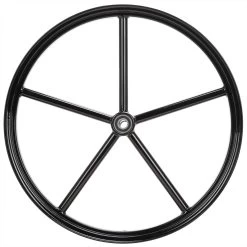 Motorcycle Equipment Store -Motorcycle Equipment Store 013200 Led Sled RoundSpokeInvader21x2.15SpoolHubFrontWheel GlossBlack 2