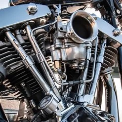 Old-STF Cycle Shovelhead Aluminum Carburetor Intake Support Bracket -Motorcycle Equipment Store 013852 OLD STF SHOVELHEAD CARBURETOR INTAKE SUPPORT BRACKET ALUMINUM 1