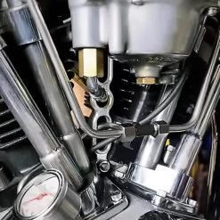 Old-STF Cycle Shovelhead Aluminum Carburetor Intake Support Bracket -Motorcycle Equipment Store 013852 OLD STF SHOVELHEAD CARBURETOR INTAKE SUPPORT BRACKET ALUMINUM 3