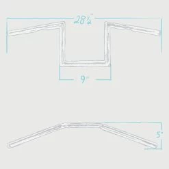 Z Bar Handlebars - 1 Inch - 8 Inch Rise - Black -Motorcycle Equipment Store 014120 014121 Z Bar Handlebars 1in 8inch Rise SPECS 14fc85a5 766e 4b2d 8054 02b75e63a4bc