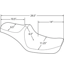 Predator III 2-Up Seat - Smooth - 1996-2003 Harley-Davidson FXD/FXDC/FXDL/FXDX/FXDWG 5 Predator III 2-Up Seat - Smooth - 1996-2003 Harley-Davidson FXD/FXDC/FXDL/FXDX/FXDWG -Motorcycle Equipment Store 014513 Drag Specialties Predator III 2 Up Seat Smooth 1996 2003 Harley Davidson FXD 2
