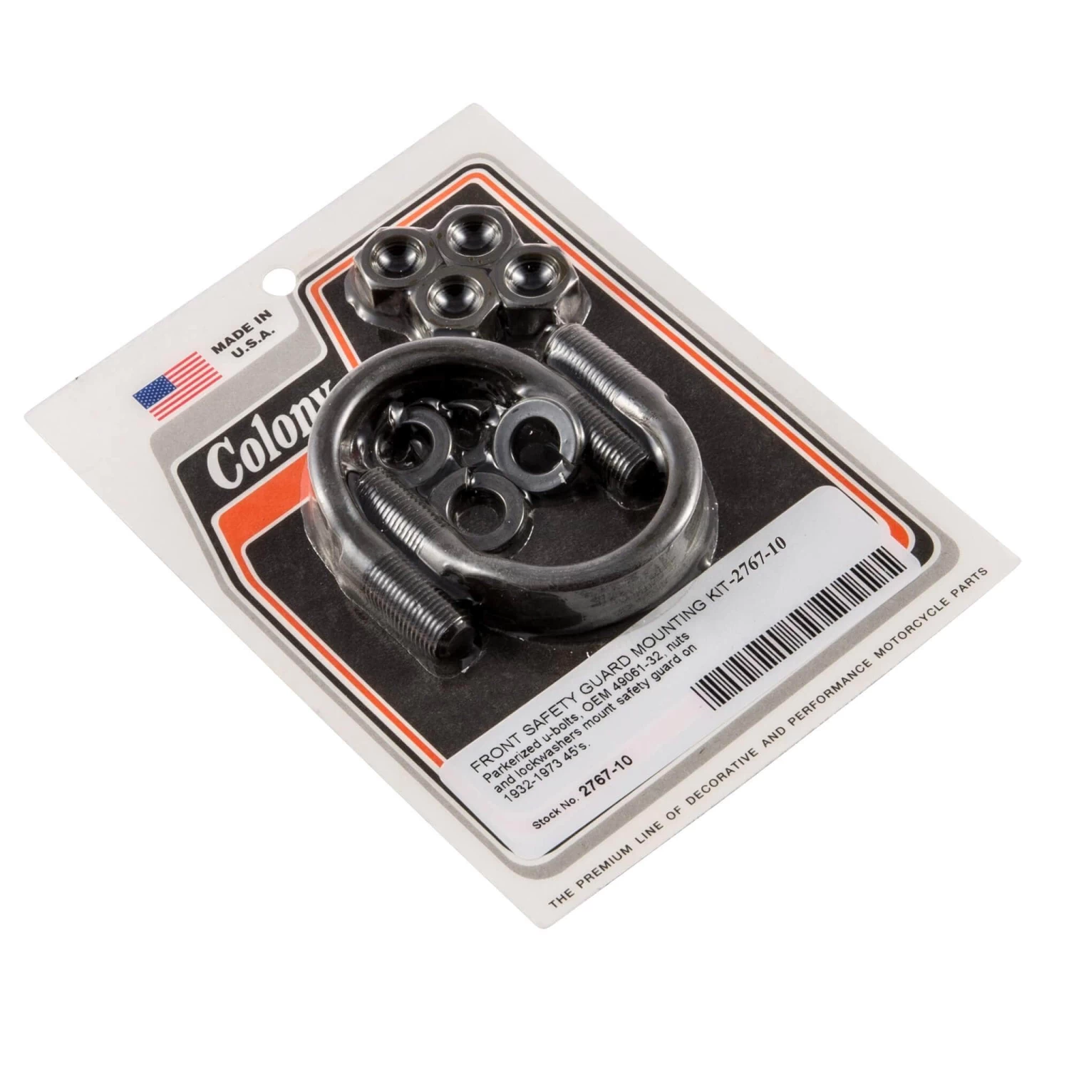 #2767-10 Front Safety Guard Mounting Kit OEM 49061-32 Harley 45s 1932-73 1 #2767-10 Front Safety Guard Mounting Kit OEM 49061-32 Harley 45s 1932-73