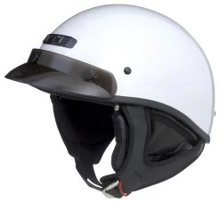 GMax GM35 Fully Dressed Helmet - Solid -Motorcycle Equipment Store Gmax Gm35 Half Helmet Fully Dressed Pearl White