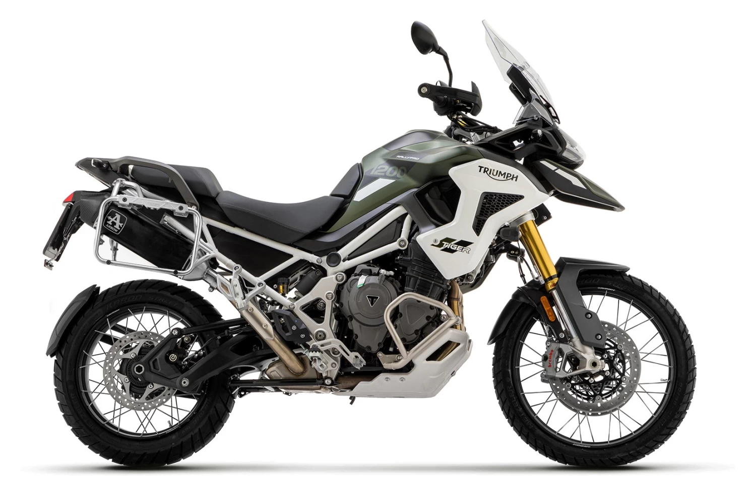 Arrow Veloce Slip-On Exhaust System Triumph Tiger 1200 2022-2023 1 Arrow Veloce Slip-On Exhaust System Triumph Tiger 1200 2022-2023