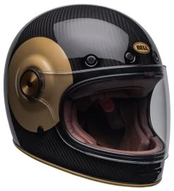 Bell Helmets Bell Bullitt Carbon TT Helmet -Motorcycle Equipment Store bell bullitt carbon tt helmet gloss black gold 6