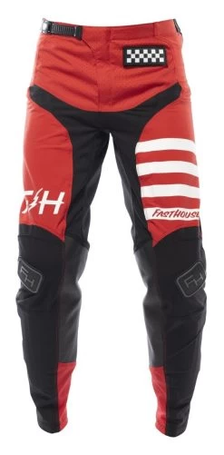Fasthouse Elrod Pants -Motorcycle Equipment Store fasthouse elrod pants red black 1