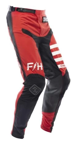 Fasthouse Elrod Pants -Motorcycle Equipment Store fasthouse elrod pants red black 2