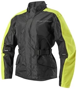 Firstgear Triton Women's Rain Jacket -Motorcycle Equipment Store firstgear triton womens rain jacket black pink 2