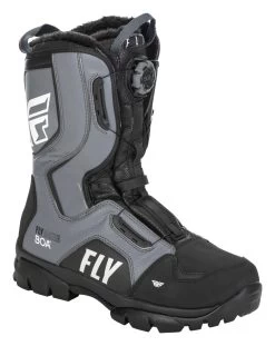 Fly Racing Snow Marker BOA Boots -Motorcycle Equipment Store fly racing snow marker boa boots black grey