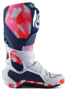 Fox Racing Instinct Ryvr LE Boots -Motorcycle Equipment Store fox racing instinct ryvr le boots white navy 2