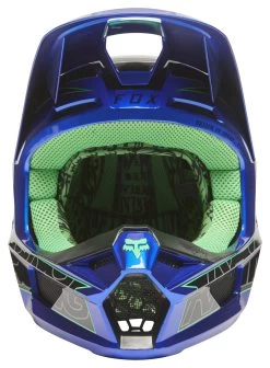 Fox Racing V1 Peril Helmet -Motorcycle Equipment Store fox racing v1 peril helmet blue 1