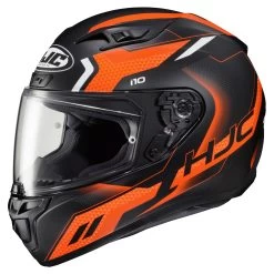 HJC I10 Robust Helmet 10 HJC I10 Robust Helmet -Motorcycle Equipment Store hj ci10 robust helmet black orange