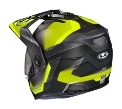HJC DS-X1 Synergy Helmet -Motorcycle Equipment Store hjcdsx1 synergy helmet black hi viz 1