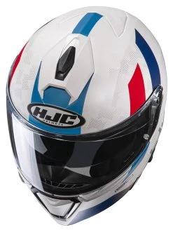 HJC I90 Syrex Helmet -Motorcycle Equipment Store hjci90 syrex helmet white blue red 2