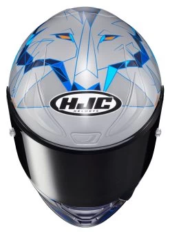 HJC RPHA 1N Espargaro Helmet -Motorcycle Equipment Store hjcrpha1 n espargaro helmet silver blue orange 4