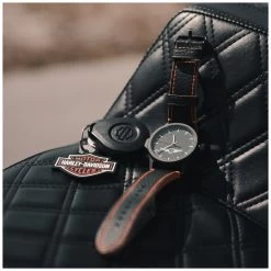 Hogwatch Key Fob Wrist Watch For Harley Davidson -Motorcycle Equipment Store hogwatch key fob wrist watch black orange 2