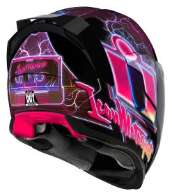 Icon Airflite Synthwave Helmet -Motorcycle Equipment Store icon airflite synthwave helmet purple 2