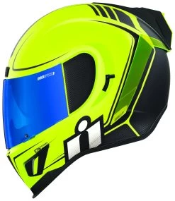 Icon Airform Resurgent Helmet -Motorcycle Equipment Store icon airform resurgent helmet hi viz 1