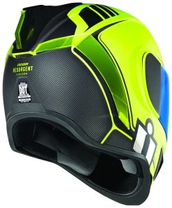 Icon Airform Resurgent Helmet -Motorcycle Equipment Store icon airform resurgent helmet hi viz 2