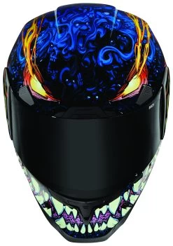 Icon Airframe Pro Soul Food Helmet -Motorcycle Equipment Store icon airframe pro soul food helmet blue 3