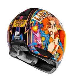 Motorcycle Equipment Store -Motorcycle Equipment Store icon domain lucky lid4 helmet red black