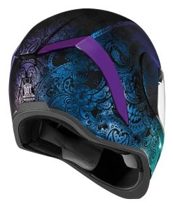 Icon Airform Chantilly Opal Helmet -Motorcycle Equipment Store icon hlmt afrm chnt opal blue 2