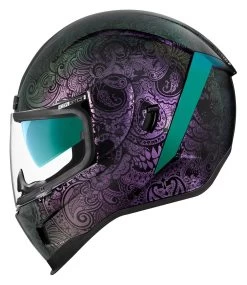 Icon Airform Chantilly Opal Helmet -Motorcycle Equipment Store icon hlmt afrm chnt opal purple 1