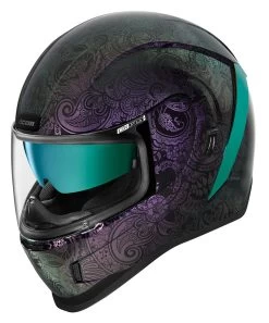 Icon Airform Chantilly Opal Helmet -Motorcycle Equipment Store icon hlmt afrm chnt opal purple