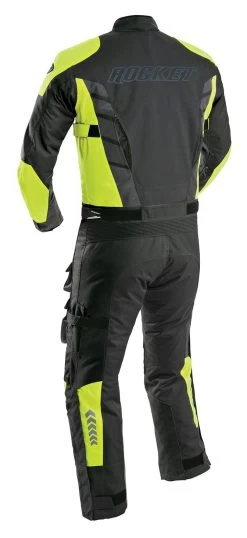 Joe Rocket Survivor Suit -Motorcycle Equipment Store joe rocket survivor suit black hi viz neon 1