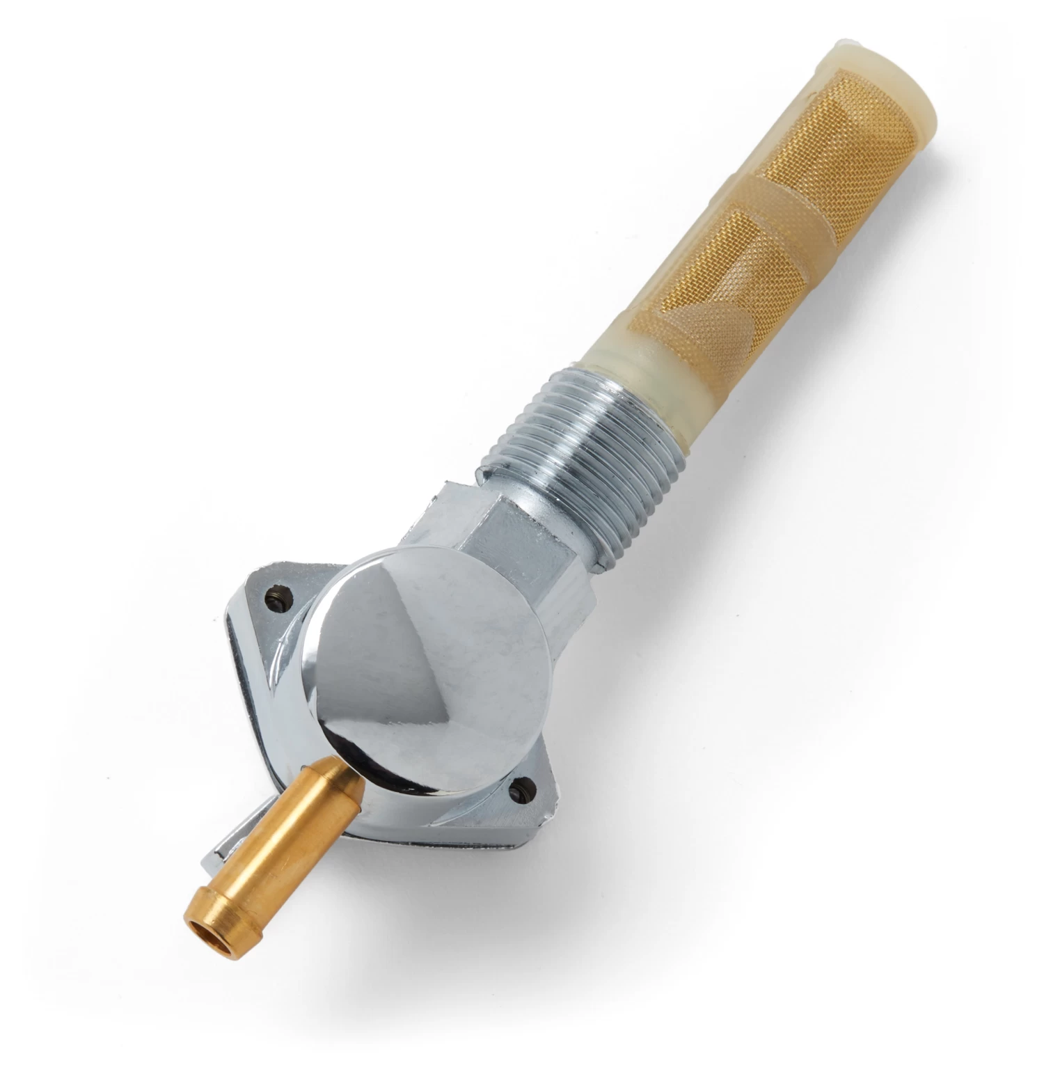 Milwaukee Twins Chrome Straight Petcock With External Threads For Harley 1958-1974 2 Milwaukee Twins Chrome Straight Petcock With External Threads For Harley 1958-1974 - Image 2