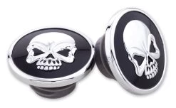 Milwaukee Twins Skull Gas Cap Set For Harley Softail 1996-1999