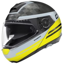 Schuberth C4 Pro Carbon Tempest Helmet -Motorcycle Equipment Store schuberth c4 pro carbon tempest helmet yellow 1