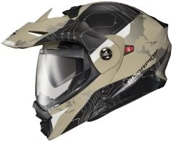 Scorpion EXO-AT960 Topographic Helmet -Motorcycle Equipment Store scorpion exoat960 topographic helmet black sand