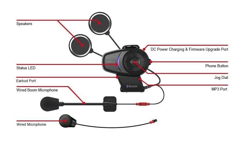 Sena 10S Bluetooth Headset 6 Sena 10S Bluetooth Headset - Image 6