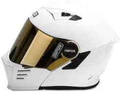Simpson Mod Bandit Helmet -Motorcycle Equipment Store simpson mod bandit helmet white 1