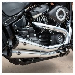 S&S Cycle Grand National Exhaust System For Harley Softail 2018-2023 -Motorcycle Equipment Store ss grand national exhaust system for harley softail20182019 chrome 2