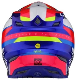Troy Lee Designs Troy Lee SE5 Omega Helmet -Motorcycle Equipment Store troy lee se5 omega helmet blue 2